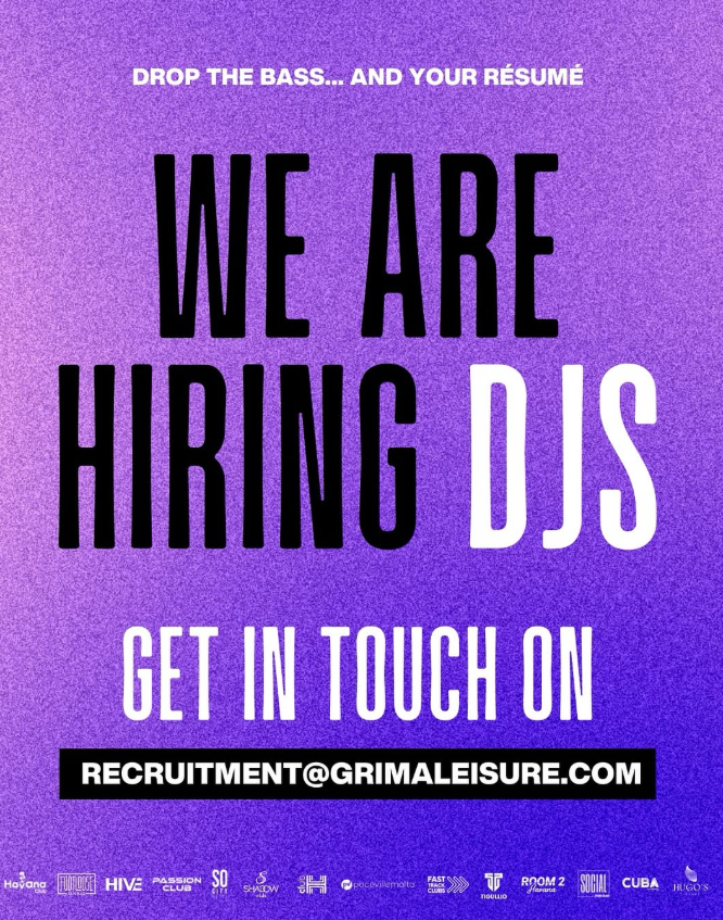 djing job malta vacancy havana work with us malta disk jocket vacancy nightclubs malta jobs in malta